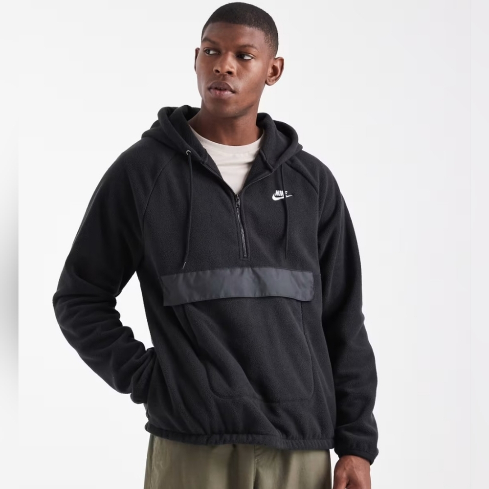 Nike Sportswear Club Winterized Hoodie Fleece ~ Black HV1439-010 Men's: XL *NWT